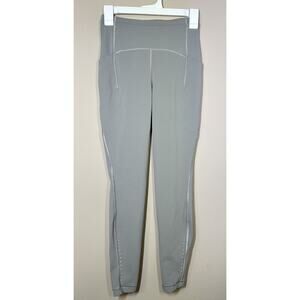 Lululemon Power Thru High-Rise Tight Women’s Rhino Grey Stash Pocket Sz Unknown